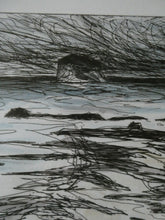 Load image into Gallery viewer, John Houston Storm over North Berwick Etching 
