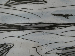 John Houston Storm over North Berwick Etching 