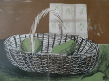 Load image into Gallery viewer, 1951 Pencil Signed Lithograph by Humphrey Spender Basket with Fruit
