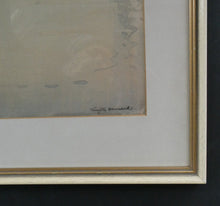 Load image into Gallery viewer, Knighton Hammond. Old London Bridge - Evening Watercolour 1920s
