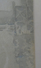 Load image into Gallery viewer, Knighton Hammond. Old London Bridge - Evening Watercolour 1920s
