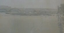 Load image into Gallery viewer, Knighton Hammond. Old London Bridge - Evening Watercolour 1920s
