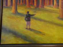 Load image into Gallery viewer, Robert Maclaurin Oil on Canvas Man in a Forest. Scottish Art
