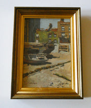 Load image into Gallery viewer, 19th Century Oil Paintings of Chelsea. Turner&#39;s House Cheyne Wlalk by RJ Abraham Copeland 
