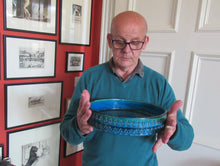 Load image into Gallery viewer, 1960s Large Bitossi Shallow Bowl Large with Abstract Pattern
