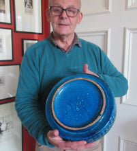 Load image into Gallery viewer, 1960s Large Bitossi Shallow Bowl Large with Abstract Pattern
