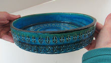 Load image into Gallery viewer, 1960s Large Bitossi Shallow Bowl Large with Abstract Pattern

