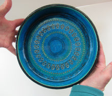 Load image into Gallery viewer, 1960s Large Bitossi Shallow Bowl Large with Abstract Pattern
