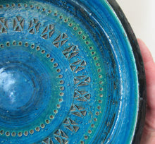 Load image into Gallery viewer, 1960s Large Bitossi Shallow Bowl Large with Abstract Pattern
