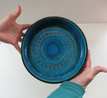Load image into Gallery viewer, 1960s Large Bitossi Shallow Bowl Large with Abstract Pattern
