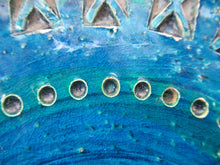 Load image into Gallery viewer, 1960s Large Bitossi Shallow Bowl Large with Abstract Pattern
