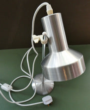 Load image into Gallery viewer, Vintage 1970s Silver-Tone Adjustable Table Lamp or Desk Lamp
