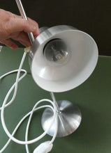 Load image into Gallery viewer, Vintage 1970s Silver-Tone Adjustable Table Lamp or Desk Lamp
