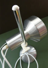 Load image into Gallery viewer, Vintage 1970s Silver-Tone Adjustable Table Lamp or Desk Lamp
