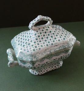 Antique Toy Child's Nursery Ceramics. Tureens and Stands