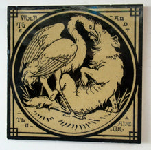 Load image into Gallery viewer, Antique Minton Tile by J. Moyr Smith Aesop&#39;s Fables
