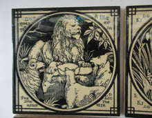 Load image into Gallery viewer, Antique MInton Tile J. Moyr Smith Aesop&#39;s Fables

