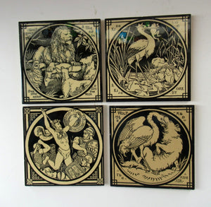 Antique Minton Tile by J. Moyr Smith Aesop's Fables