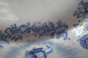 Scottish Pottery Bo'ness Jamieson Ashet or Platter - Modern Athens The Royal Institution