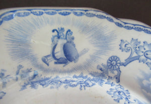 Scottish Pottery Bo'ness Jamieson Ashet or Platter - Modern Athens The Royal Institution