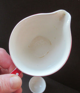 Red Domino Midwinter Lord Nelson Milk Jug and Sugar Bowl
