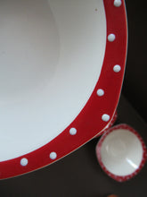 Load image into Gallery viewer, 1950s Red Domino Stylecraft Pudding Bowls
