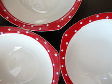 Load image into Gallery viewer, 1950s Red Domino Stylecraft Pudding Bowls
