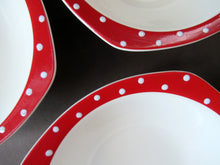 Load image into Gallery viewer, 1950s Red Domino Stylecraft Pudding Bowls
