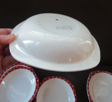 Load image into Gallery viewer, 1950s Red Domino Midwinter Stylecraft Soup Bowl
