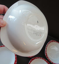 Load image into Gallery viewer, 1950s Red Domino Midwinter Stylecraft Soup Bowl
