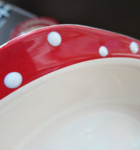 Load image into Gallery viewer, 1950s Red Domino Midwinter Stylecraft Soup Bowl
