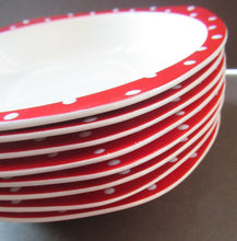 Load image into Gallery viewer, 1950s Red Domino Midwinter Stylecraft Soup Bowl
