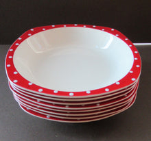 Load image into Gallery viewer, 1950s Red Domino Midwinter Stylecraft Soup Bowl
