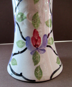 Antique Scottish Spongeware Vase Kirkcaldy Pottery