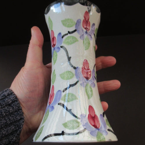 Antique Scottish Spongeware Vase Kirkcaldy Pottery