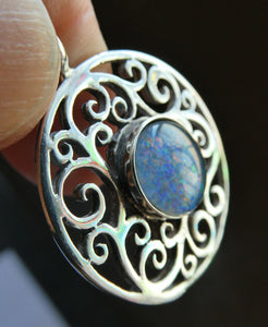 Vintage Scottish Silver Pendant 1989 Edinburgh Hallmark