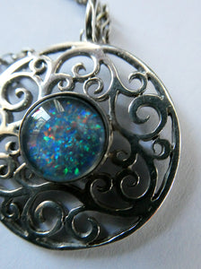 Vintage Scottish Silver Pendant 1989 Edinburgh Hallmark