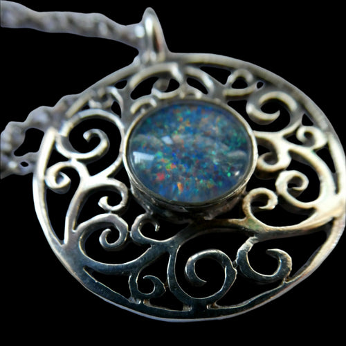 Vintage Scottish Silver Pendant 1989 Edinburgh Hallmark