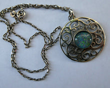Load image into Gallery viewer, Vintage Scottish Silver Pendant 1989 Edinburgh Hallmark
