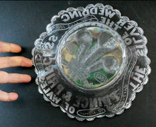 Load image into Gallery viewer, Edward VII Pressed Glass Bowl. British Royalty Silver Wedding 1880s
