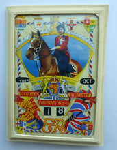 Load image into Gallery viewer, Vintage 1953 Queen Elizabeth II Coronation Perpetual Desk Calendar

