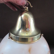 Load image into Gallery viewer, 1930s Vintage Art Deco Pendant Glass Globe Shade. Marble Effect
