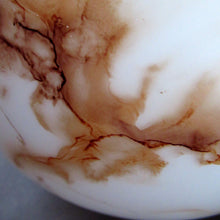 Load image into Gallery viewer, 1930s Vintage Art Deco Pendant Glass Globe Shade. Marble Effect
