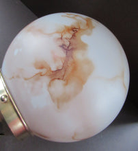 Load image into Gallery viewer, 1930s Vintage Art Deco Pendant Glass Globe Shade. Marble Effect
