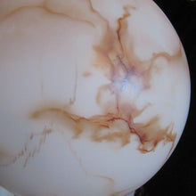 Load image into Gallery viewer, 1930s Vintage Art Deco Pendant Glass Globe Shade. Marble Effect
