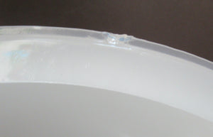 1920s Art Deco Jefferson Opaline Glass Light Shade Moonstone Milk Glass