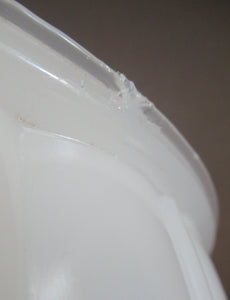 1920s Art Deco Jefferson Opaline Glass Light Shade Moonstone Milk Glass