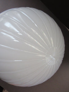 1920s Art Deco Jefferson Opaline Glass Light Shade Moonstone Milk Glass