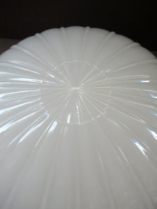 1920s Art Deco Jefferson Opaline Glass Light Shade Moonstone Milk Glass