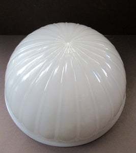 1920s Art Deco Jefferson Opaline Glass Light Shade Moonstone Milk Glass